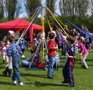 Maypole dancing May Day Festival The Parks Trust